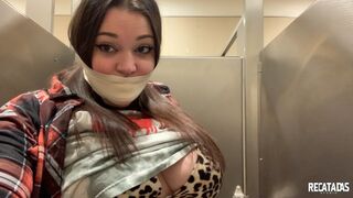 Bondage hidden in the shopping mall! (1080p)