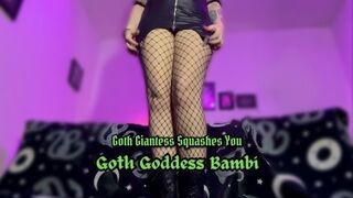 POV: Goth Giantess Squashes You Flat With Her Big Stompy Boots