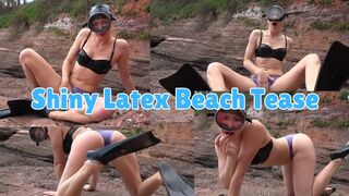 Shiny Latex Beach Tease - WMV