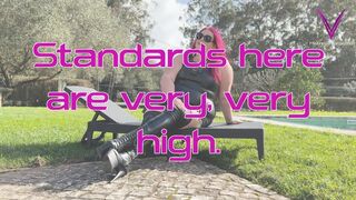 BBW Dominatrix CatastroV takes you through a Day at the FemDom Retreat - POV