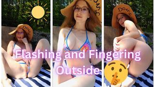 Flashing and Fingering Outside