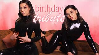 Birthday Tribute 3 ( Latex Mind fuck JOI with Edging Tease And Denial )