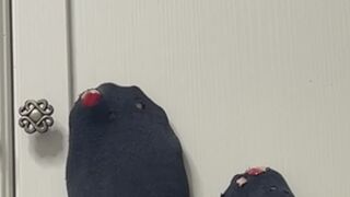 Ops... mi si Ã¨ fatto un buchino proprio qui sui calzini