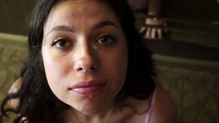 Freshly 18 Year Old Sloppy Blowjob 4K POV