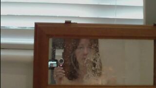 Milky mirror lactating fun