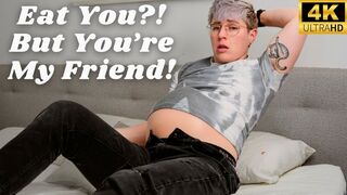 Eat You? But You're My Friend - Jaq Quicksilver Swallows You Whole Same Size Vore - Soft vore, ftm, licking, mouth, burping - 4k mp4