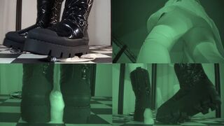 Tanja challenges me with brutal Buffalo snow boots - Cam 2