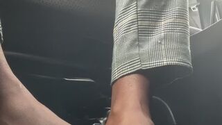 Tiny slave is humiliated in Goantess Zaiâ€™s car | C4SGiantess with White Toes | Humiliation JOI