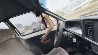 The beautiful Anie often gets her car paid for on the way to the date