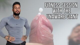 Fitness session with the unaware giant - Lalo Cortez