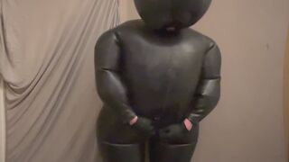 Inflatable suit masturbation