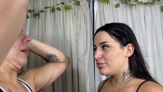 Brunette and Redhead in a Nose Fight CLIP 3 by Ariel and Sasha - CAM FULL HD