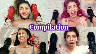 Face Fetish - Raffle Winner Compilation Mouth Catch Game