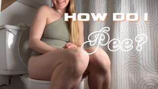 How I Pee With A Hairy Pussy