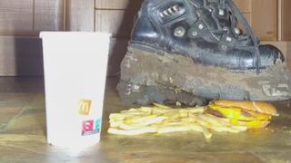Muddy New Rock Reactor Trainers Crushing Fast Food Into Pulp