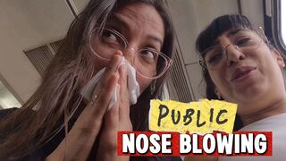 POV Allergies and Blowing Nose in public with Grecia and Alesia
