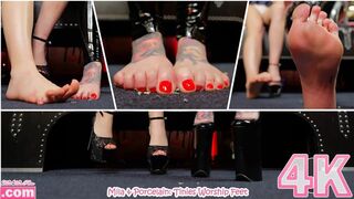 Mila X Porcelain: Tinies Worship Feet
