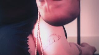 Vanilla's Bound Thighs & Suspended