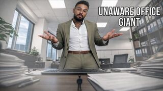 Unaware office Giant accidentally crushes Co-workers - Lalo Cortez