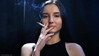 Confident Smoker – Slow Drags & Direct Eye Contact