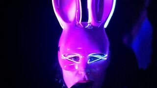 Bunny Mask Domme - Slow Glove Tease & Full Body Presence