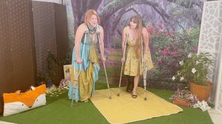 Secret Garden Crutching - Sprained Ankle - Cast - Neck Brace - PRINCESS LEA & AMI MERCURY HIDEF MOV