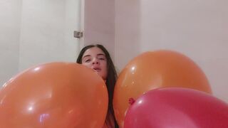 Balloons in the jacuzzi