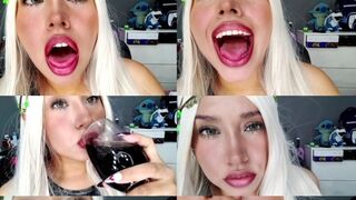 Pov: Giant Dark Elf Queen Burping Over You