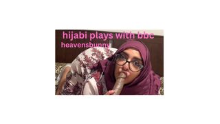 Hijabi SELF FUCKS BBC DILDO
