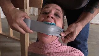 d2603PEPPER-Taped up with her mouth stuffed and wrapped so tight!