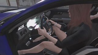 2020 Shelby GT500 Revving Template - Lady T in Stiletto Pumps 1080p