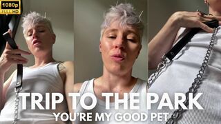 Only watch if you're ready to be my good pet! Jaq Quicksilver is going to take you to the park and show off all your tricks - POV FtM domination