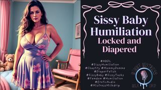 Sissy Baby Humiliation: Locked and Diapered