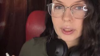 Be my human ashtray and sit still while the nerdy girl uses you