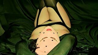 Legs Raised Rollerblade Tease - Controlled Body Glide