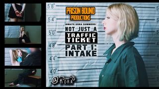 Not Just a Traffic Ticket - Part 1 Kora Summers Criminal Girl Handcuffed, Arrested, Strip-searched, Gets Her Mugshots Taken, and Made to Wear a Jail Uniform