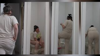 Buc - ees Is Coming Topic While Peeing and Taking A Big Dump from Arugula Salad