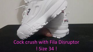 LittleShoes - Cock Crush Fila Disruptor | SIZE 34