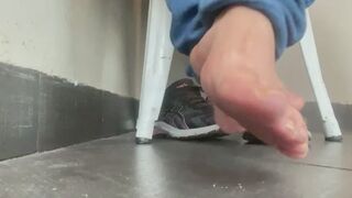 Chinese Aunt Candid Feet