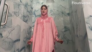 Shower wearing abaya