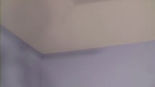 Blonde with perky tits rides dick till it comes then licks all the cum