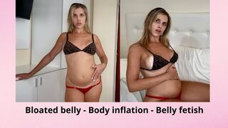 Body inflation - Bloated belly - Belly fetish