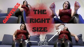 THE RIGHT SIZE