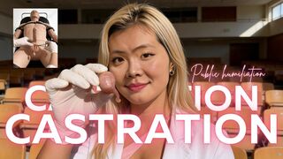 Castrated In Front of Everyone (Public Humiliation JOI)