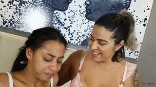 DIRTY BITCH FACE LICKING - SOAKED IN SPIT HUMILIATION - VICTORIA DIAS - CLIP 3 - KC PRODUCTIONS