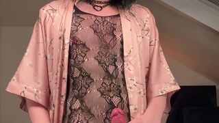 Role Play: Naughty Neighbour Strips & Shows You Her Big Cock