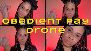 Obedient Pay Drone- Ebony Findomme Goddess Rosie Reed Financial Domination Obedience Training- standard definition