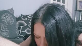Naughty Milf chainsmokes while getting fucked and sucking teachers dick