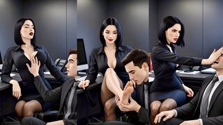 Secretary Slaps Her Boss HARD Office Domination Animation Vol 2