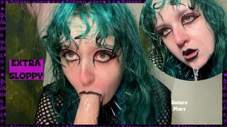 Goth Deep Throat (Extra Sloppy)